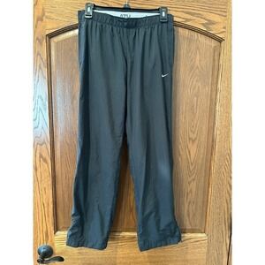 Nike The Athletic Dept. Track Pants Black Zipper Ankle Pockets Mens Small